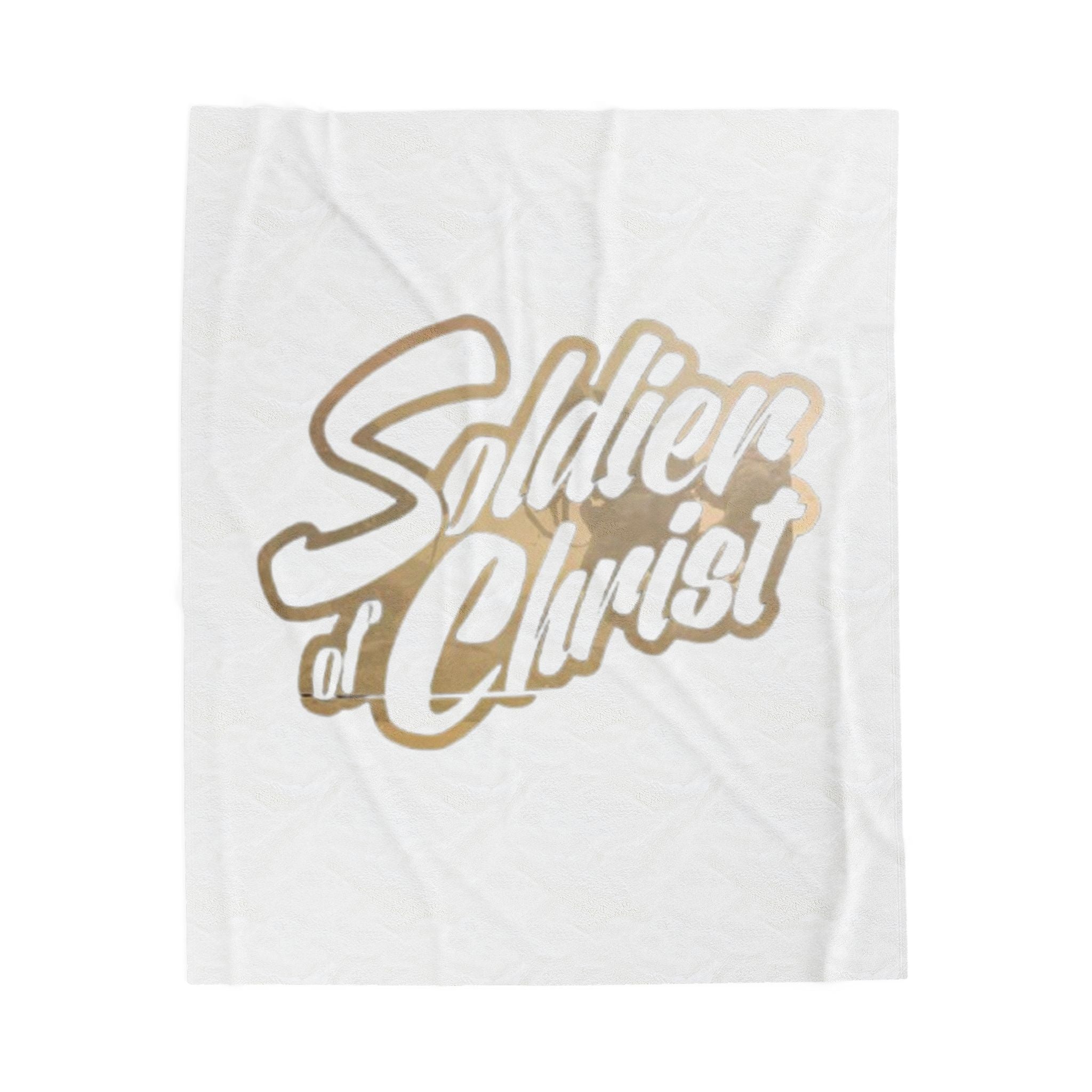 Soldier of Christ  Blanket for Faithful Comfort