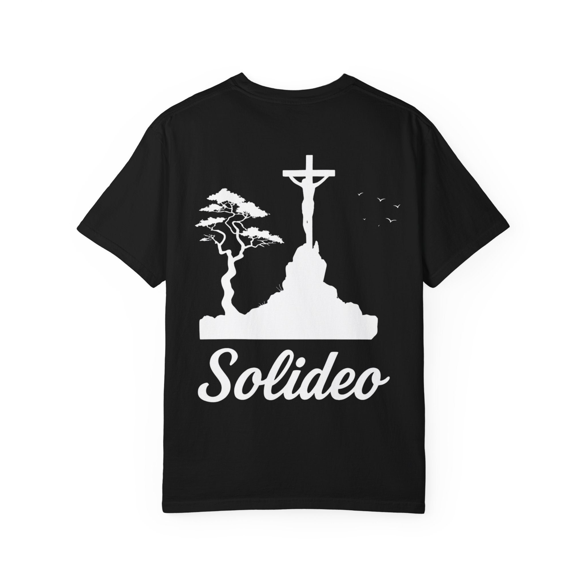 Unisex Garment-Dyed T-shirt with Inspirational Design, Faith-Based Tee, Everyday Wear, Gift for Religious Celebrations, Iconic Graphic Shirt