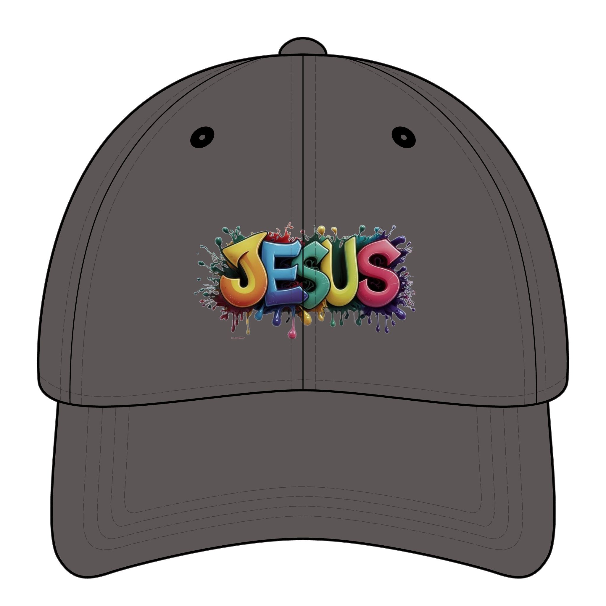 Colorful Jesus Dad Cap