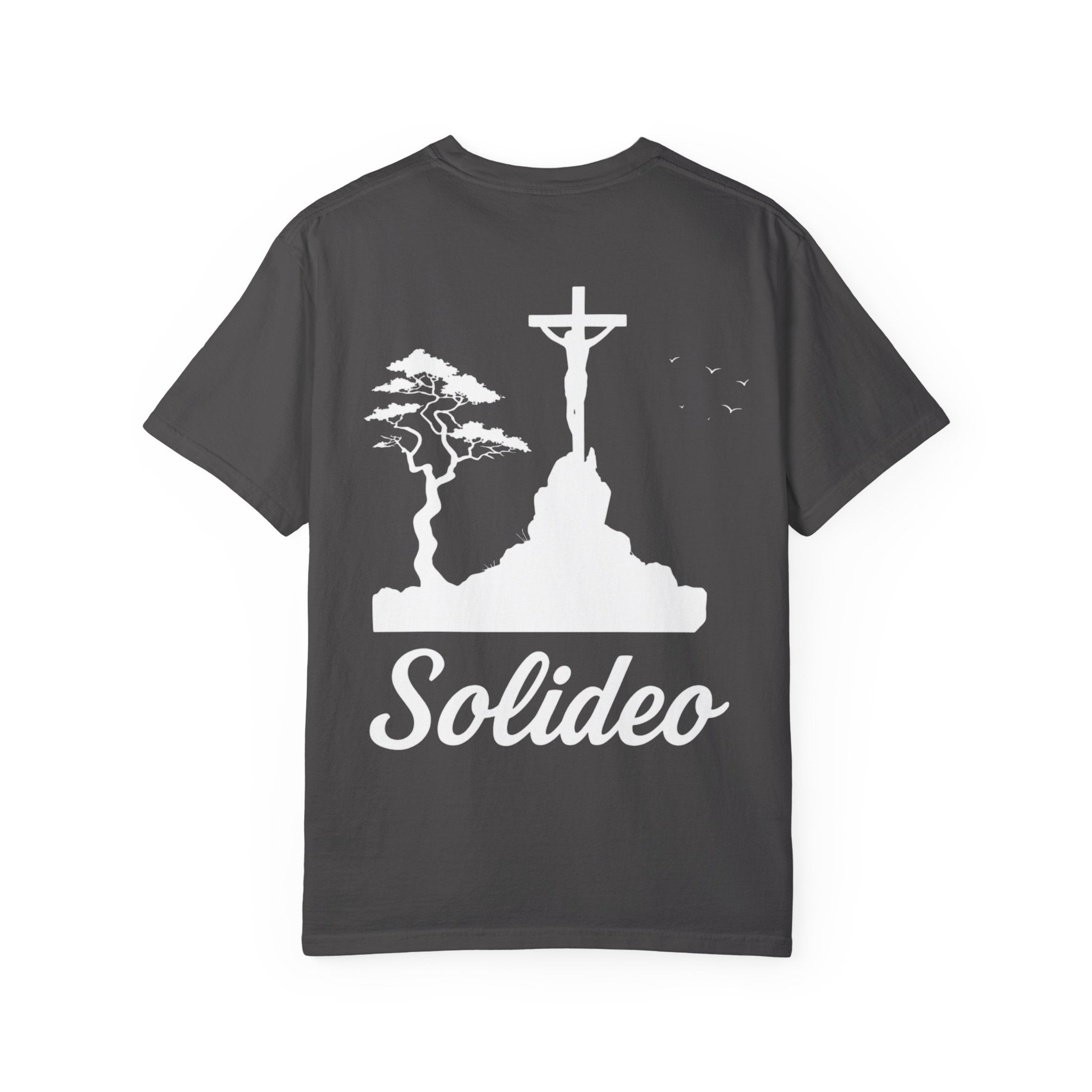 Unisex Garment-Dyed T-shirt with Inspirational Design, Faith-Based Tee, Everyday Wear, Gift for Religious Celebrations, Iconic Graphic Shirt