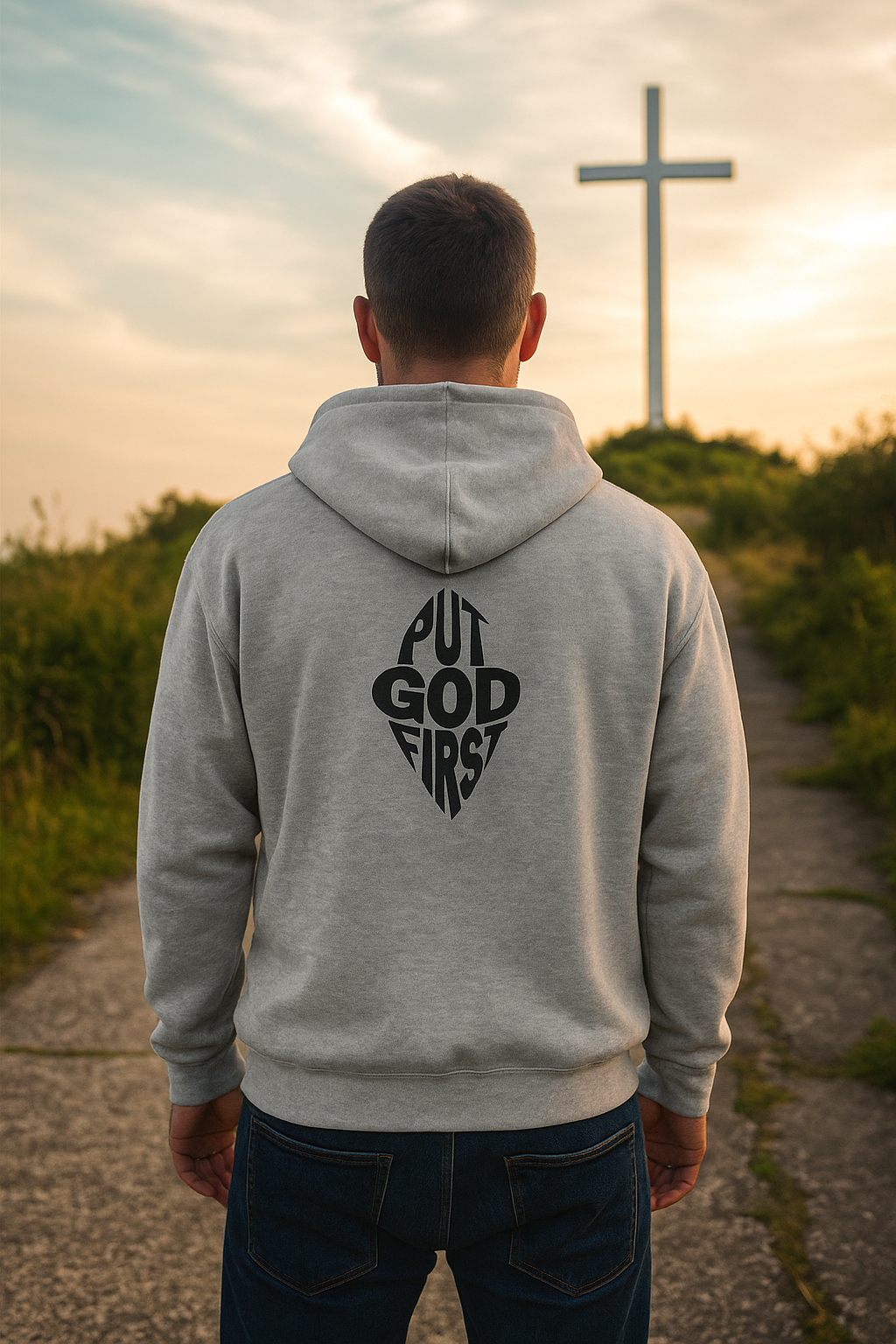 Put God First Cozy Hoodie