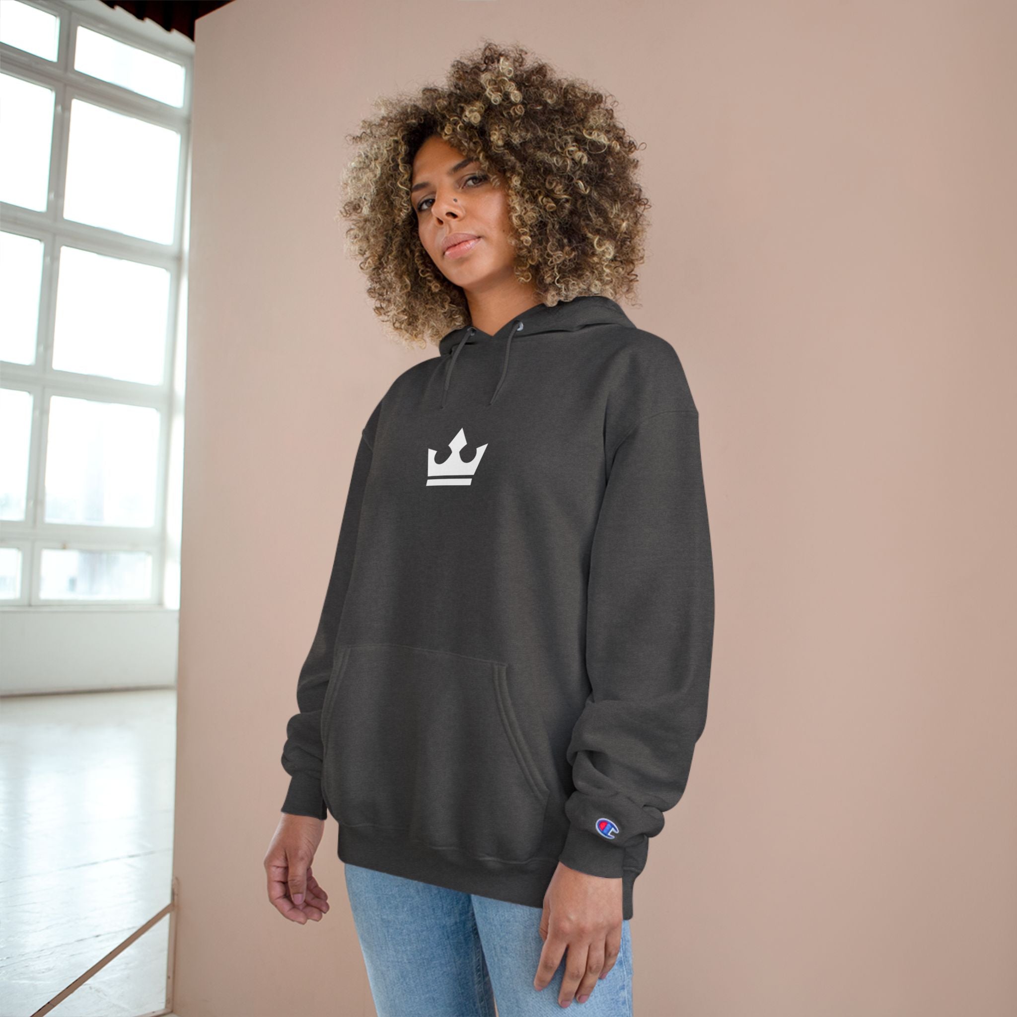 Praise him with the strings Champion Hoodie