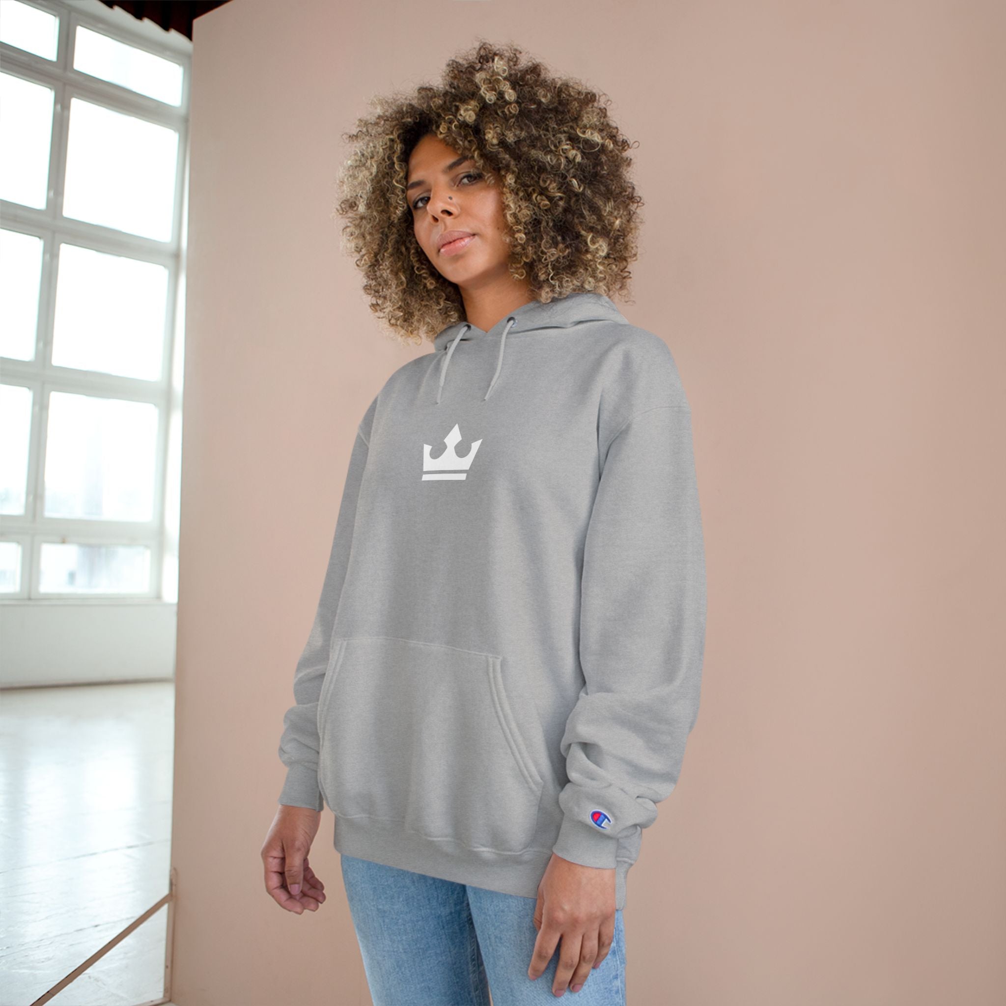 Praise him with the strings Champion Hoodie