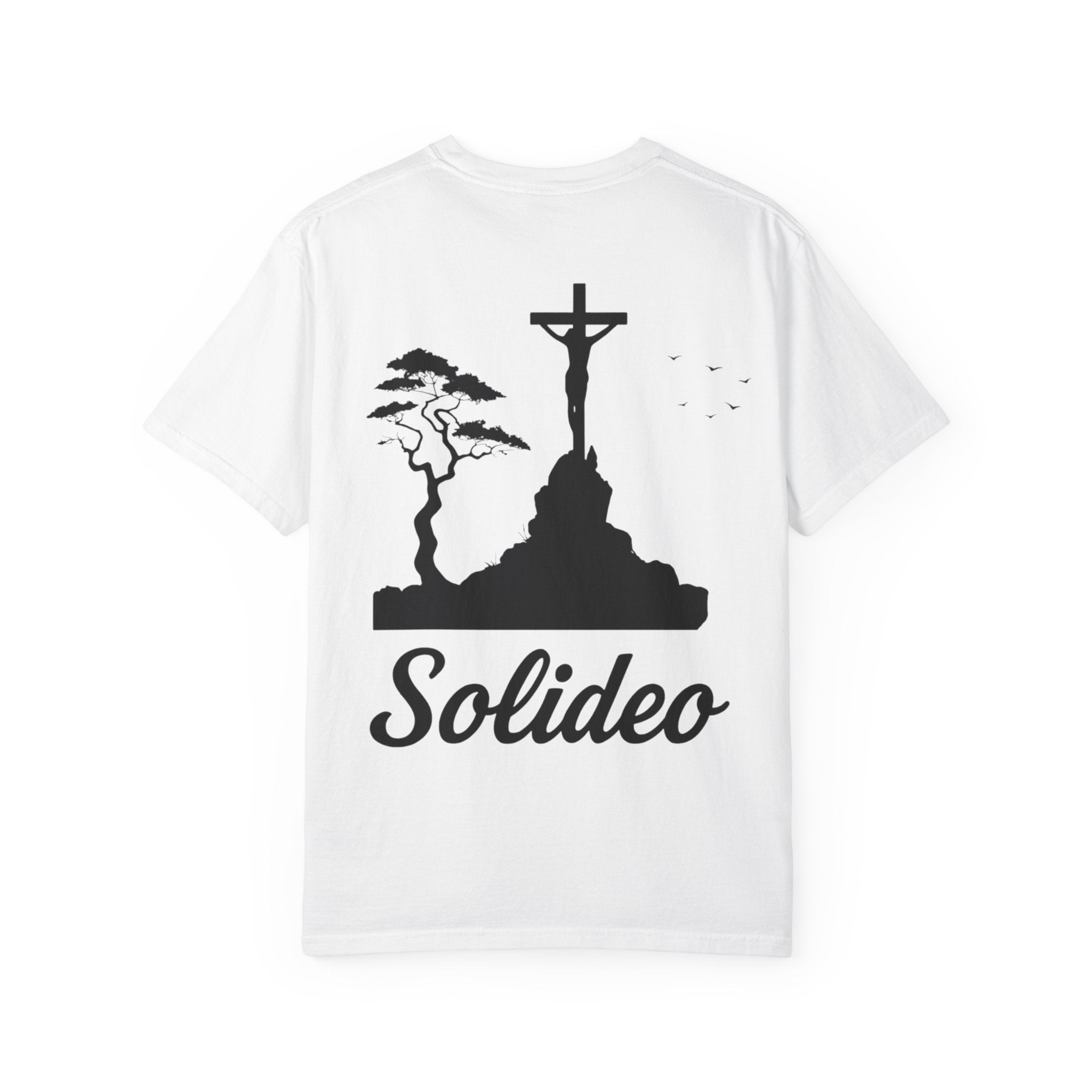 Unisex Garment-Dyed T-shirt with Inspirational Design, Faith-Based Tee, Everyday Wear, Gift for Religious Celebrations, Iconic Graphic Shirt