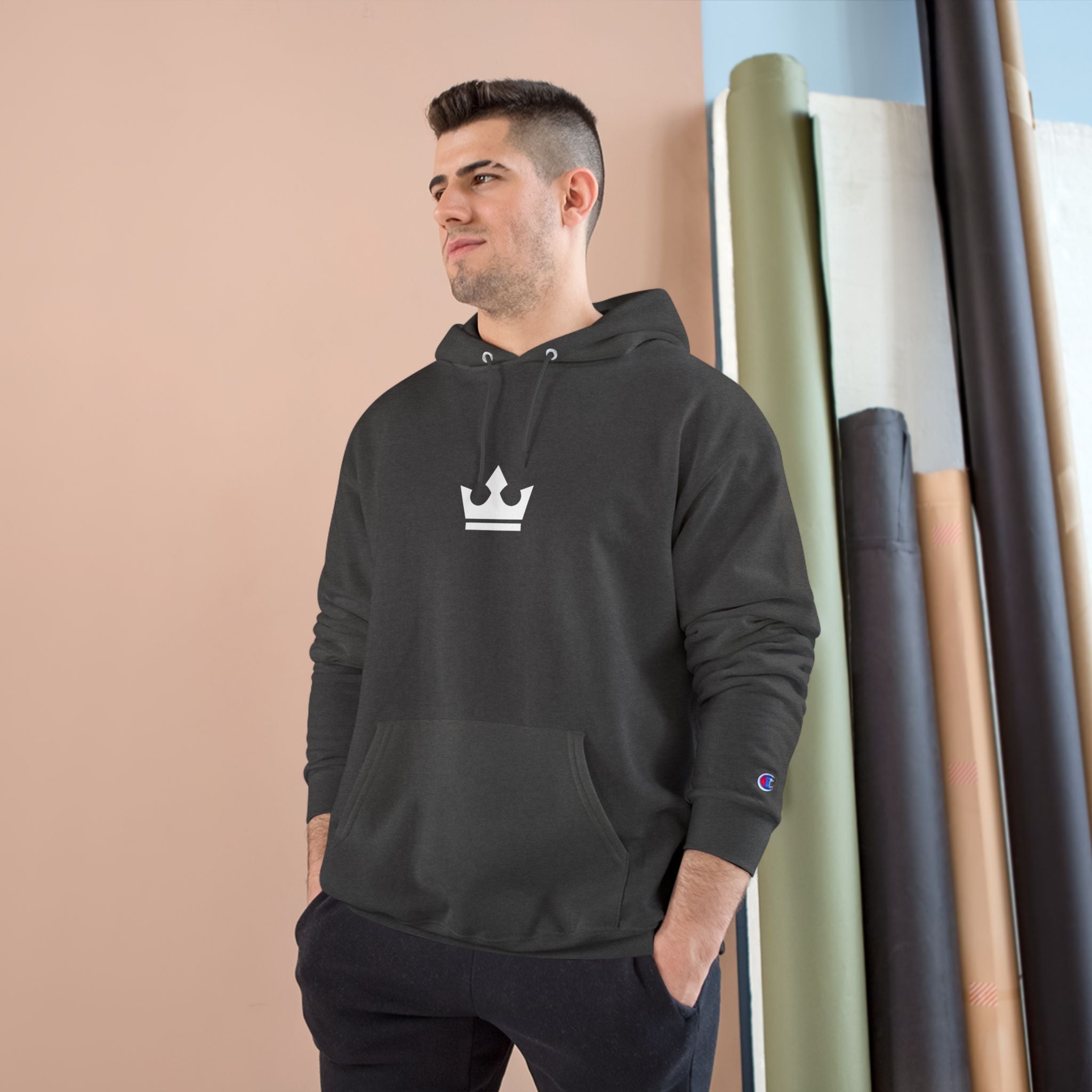 Praise him with the strings Champion Hoodie