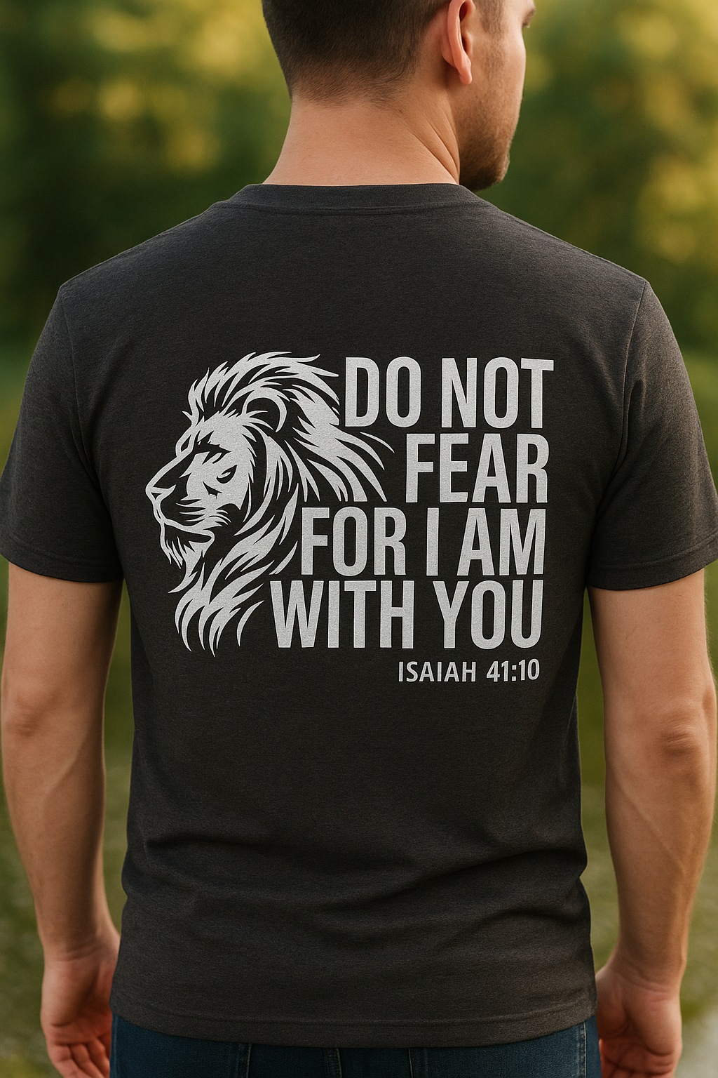Do Not Fear Inspirational Graphic Washed Tee