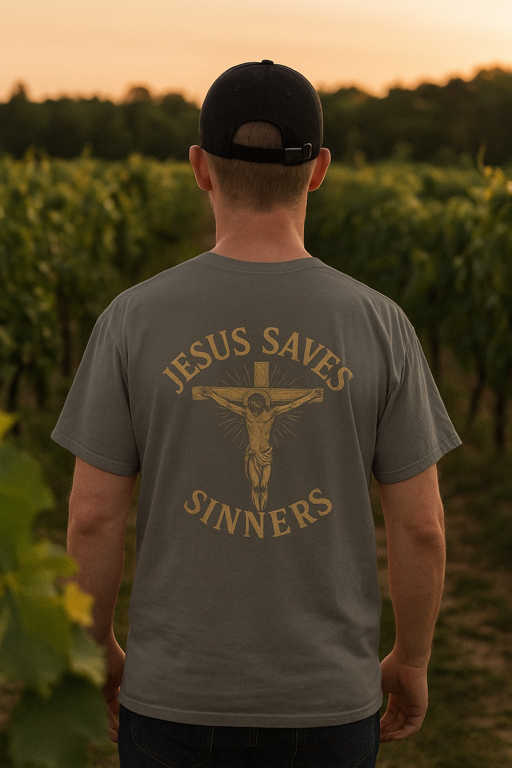 Jesus Saves Sinners Unisex T-shirt Collage