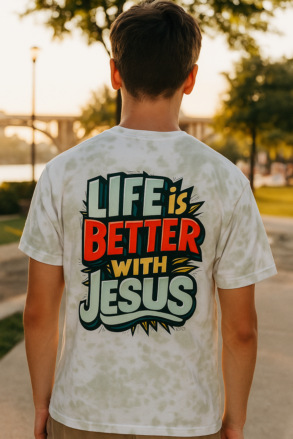 Life Is Better With Jesus Unisex Tie-Dyed T-Shirt